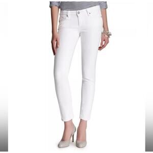 Paige Optic White Jeans 28 Skyline Ankle Peg Skinny